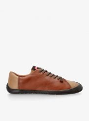Buty outdoor męskie Camper Twins. Brązowe buty trekkingowe męskie Camper, z materiału, bez zapięcia, outdoorowe. Za 647.89 zł.