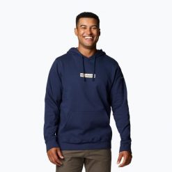Bluza trekkingowa męska Columbia Trek Hoodie. Niebieskie bluzy bez kaptura męskie Columbia, m. Za 199.99 zł.