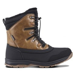 Śniegowce Icepeak. Brązowe buty zimowe męskie ICEPEAK, bez zapięcia. Za 429.99 zł.