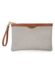 Lucky Bees Kopertówka "Clara" w kolorze jasnobrązowym - 29 x 19 x 1 cm rozmiar: onesize. Brązowe torebki wieczorowe Lucky Bees, bez wzorów, z materiału, bez kołnierzyka, bez ramiączek. Za 65.99 zł.