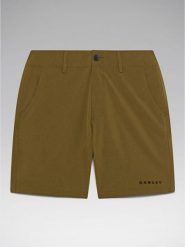 Oakley Szorty funkcyjne "Hybrid 18" w kolorze khaki rozmiar: 31. Brązowe szorty męskie Oakley, z materiału, bez kołnierzyka. Za 162.87 zł.