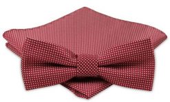 Modna Mucha Męska - Alties - Czerwona z Białym Rzucikiem. Czerwone krawaty i muchy męskie Alties, bez wzorów, eleganckie. Za 54.00 zł.