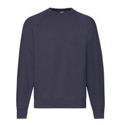 Męska Klasyczna Bluza Raglanowa. Niebieskie bluzy bez kaptura męskie Fruit of the Loom, m. Za 64.99 zł.