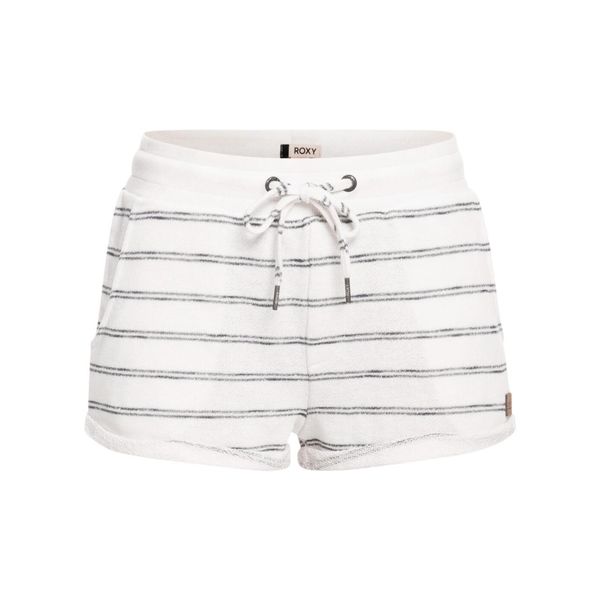 Spodenki turystyczne damskie Roxy Perfect Wave. Białe szorty damskie Roxy, bez wzorów, z bawełny, sportowe. Za 102.00 zł.