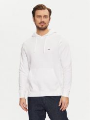 Tommy Hilfiger Bluza Essential MW0MW37235 Biały Regular Fit. Białe bluzy bez kaptura męskie Tommy Hilfiger, l, z bawełny. Za 269.99 zł.