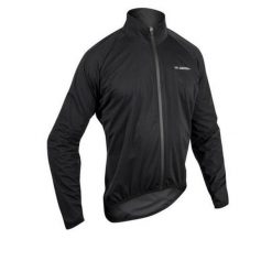 Kurtka przeciwdeszczowa na rower MICROM 15, czarna. Czarne kurtki męskie GIST, m, bez wzorów, sportowe, bez kaptura. Za 449.00 zł.