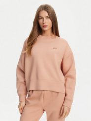 Lacoste Bluza SF5614 Pomarańczowy Oversize. Brązowe bluzy bez kaptura damskie Lacoste, z bawełny. Za 359.99 zł.