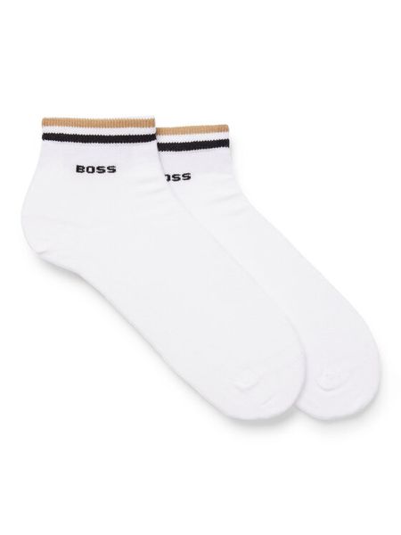 BOSS Skarpety krótkie 50491195 Biały. Białe skarpetki męskie Boss, bez wzorów, z bawełny. Za 59.99 zł.