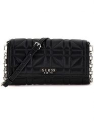 Guess Torebka w kolorze czarnym - 21 x 11 x 3 cm rozmiar: onesize. Czarne torebki klasyczne damskie Guess, z aplikacjami, z materiału, pikowane, bez dodatków. Za 329.42 zł.