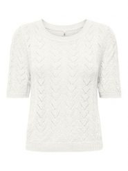 ONLY Sweter w kolorze białym rozmiar: XS. Białe swetry klasyczne damskie Only, xs, bez kołnierzyka. Za 61.60 zł.