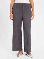 Samsøe Samsøe spodnie plisowane - Uma Kobiety szary, M. Szare spodnie materiałowe damskie Samsoe & Samsoe, bez wzorów, z materiału, eleganckie. Za 599.95 zł.