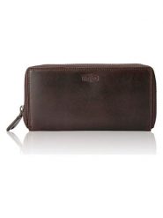 SPARWELL Skórzany portfel "Naomi" w kolorze brązowym - 20 x 10,5 x 4 cm rozmiar: onesize. Brązowe portfele damskie SPARWELL, bez wzorów, z materiału. Za 100.99 zł.