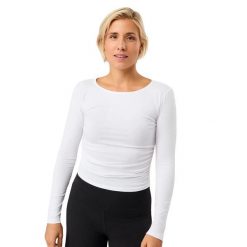 Damska koszulka z długim rękawem Mandala. Białe bluzki sportowe damskie MANDALA, l, bez wzorów, z bawełny, bez ramiączek. Za 246.00 zł.