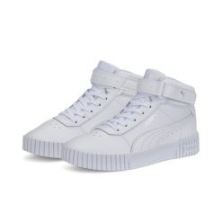 Buty damskie sportowe Puma CARINA 2.0 MID. Białe buty sportowe na co dzień damskie Puma, bez wzorów, z gumy, trekkingowe. Za 199.00 zł.