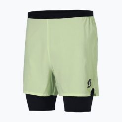 Spodenki do biegania męskie SCOTT Hybrid Endurance Tech. Zielone szorty męskie Scott, l, z elastanu, do biegania. Za 289.99 zł.