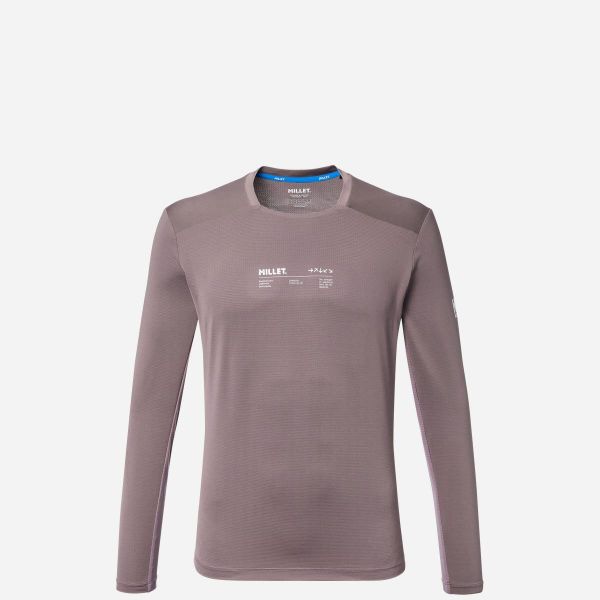 Koszulka męska z długim rękawem Millet Intense Ts Ls M active fit. Szare koszulki męskie z długim rękawem Millet, m, z elastanu. Za 329.00 zł.