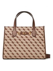Guess Torebka w kolorze brązowym - 34 x 26 x 13 cm rozmiar: onesize. Brązowe torebki klasyczne damskie Guess, z aplikacjami, z materiału, bez dodatków. Za 421.67 zł.