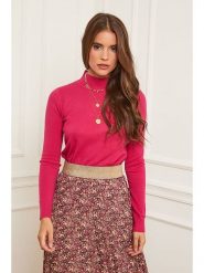 Soft Cashmere Sweter w kolorze różowym rozmiar: 34/36. Różowe golfy damskie Soft Cashmere, z kaszmiru, bez kołnierzyka. Za 104.64 zł.