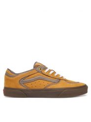 Vans Tenisówki Rowley Classic VN000SF4JM91 Żółty ciemny. Żółte trampki i tenisówki męskie Vans, bez wzorów, ze skóry, bez zapięcia. Za 399.99 zł.