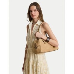 Torebka LAUREN RALPH LAUREN. Brązowe torebki klasyczne damskie Lauren Ralph Lauren, bez wzorów, bez dodatków. Za 1,799.00 zł.