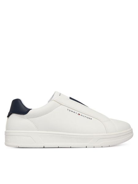 Tommy Hilfiger Sneakersy Low Cut Sneaker T3X9-34359-1355 S Biały. Białe buty sportowe chłopięce Tommy Hilfiger, bez wzorów, ze skóry, bez zapięcia. Za 379.99 zł.
