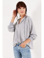 Milan Kiss Bluza w kolorze jasnoszarym rozmiar: L. Szare bluzy z kapturem damskie Milan Kiss, l. Za 118.56 zł.
