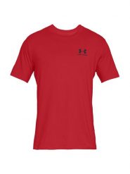 Under Armour Koszulka sportowa w kolorze czerwonym rozmiar: XS. Czerwone t-shirty sportowe męskie Under Armour, xs, bez ramiączek, outdoorowe. Za 48.16 zł.