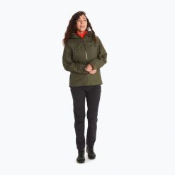Kurtka przeciwdeszczowa damska Marmot Mitre Peak Gore Tex. Zielone kurtki damskie Marmot, xs, bez kaptura, gore-tex. Za 899.99 zł.