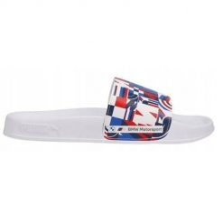 Klapki damskie Puma Bmw Mms Leadcat 2.0. Białe klapki damskie Puma, bez wzorów, z materiału, bez obcasa. Za 95.90 zł.