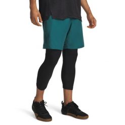 Spodenki krótkie męskie Under Armour Tech Woven Wordmark Short. Czarne szorty sportowe męskie Under Armour, m, z materiału, na fitness i siłownię. Za 139.25 zł.
