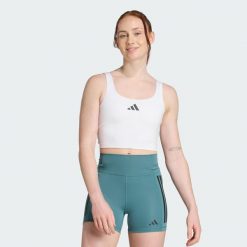 Koszulka Power Light Support Bra. Białe bluzki damskie Adidas, xs, bez wzorów, bez ramiączek. Za 199.00 zł.