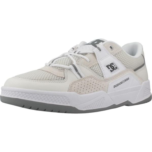 Buty DC CONSTRUCT Biały. Białe buty trekkingowe męskie DC Shoes, ze skóry, bez zapięcia, trekkingowe. Za 293.99 zł.
