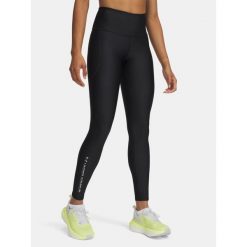Legginsy Damskie Sportowe Under Armour Tech Branded Legging. Czarne legginsy damskie Under Armour, bez wzorów. W wyprzedaży za 126.79 zł.
