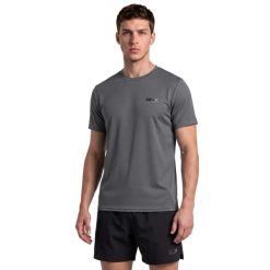 Koszulka do biegania męska RIP STOP. Szare t-shirty sportowe męskie Aulp, l, z materiału, bez ramiączek, do biegania. Za 79.99 zł.