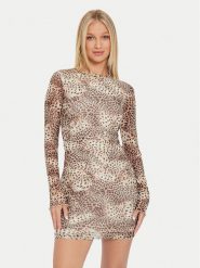 Guess Sukienka codzienna Adriana W4YK83 KBBF2 Kolorowy Slim Fit. Sukienki damskie Guess, na co dzień, xxl, z aplikacjami, z syntetyku, bez kołnierzyka, bez ramiączek, proste. Za 209.99 zł.