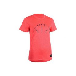 Koszulka Do Gry W Koszykówkę Damska Różowa Ts500. Czerwone t-shirty damskie TARMAK, l, bez wzorów, z materiału, bez kołnierzyka. Za 39.99 zł.