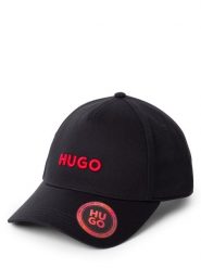 HUGO czapka z daszkiem - Jude Mężczyźni Bawełna czarny, ONE SIZE. Czarne czapki męskie Hugo, bez wzorów, z bawełny. Za 229.95 zł.