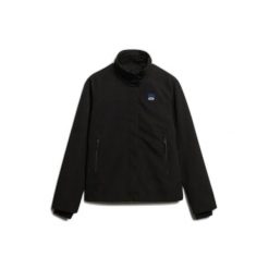 Kurtka damska Superdry Shell. Czarne kurtki damskie Superdry., bez wzorów, bez kaptura. Za 417.85 zł.