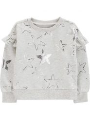 Carter's Bluza w kolorze szarym rozmiar: 80. Szare bluzy i bluzki niemowlęce Carter´s, bez wzorów, bez ramiączek, bez kaptura. Za 68.45 zł.