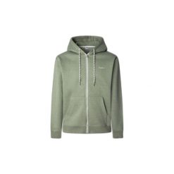 Bluza z kapturem Pepe Jeans Macbeth melange Zip. Zielone bluzy z kapturem męskie Pepe Jeans, xl, z dresówki. Za 272.10 zł.