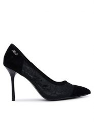 KARL LAGERFELD Szpilki Sarabande KL30905L Czarny. Czarne szpilki Karl Lagerfeld, bez wzorów, z materiału, bez obcasa. Za 834.99 zł.