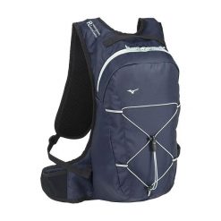 Plecak do biegania Mizuno Backpack 11l. Niebieskie plecaki męskie Mizuno, bez wzorów, z materiału. Za 259.99 zł.