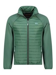 Canadian Peak Kurtka polarowa "Touroeak" w kolorze zielonym rozmiar: L. Zielone kurtki męskie Canadian Peak, l, z aplikacjami, z materiału, bez kaptura. Za 152.62 zł.