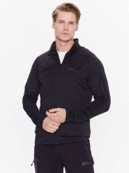 Jack Wolfskin Bluza techniczna Prelight 1711001 Czarny Regular Fit. Czarne bluzy bez kaptura męskie Jack Wolfskin, bez wzorów, z syntetyku, sportowe, bez kołnierzyka, bez ramiączek. Za 289.99 zł.
