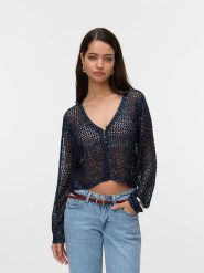Vero Moda Kardigan w kolorze granatowym rozmiar: XL. Niebieskie kardigany damskie Vero Moda, xl, bez wzorów. Za 74.81 zł.