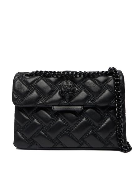 Kurt Geiger Torebka Mini Kensington 7376600109 Czarny. Czarne torebki klasyczne damskie Kurt Geiger, bez wzorów, ze skóry, bez dodatków. Za 699.99 zł.