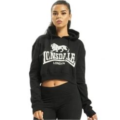 Bluza damska z kapturem Lonsdale Roxeth. Czarne bluzy z kapturem damskie Lonsdale, l. Za 212.50 zł.