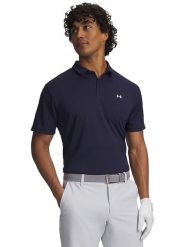 Under Armour Funkcyjna koszulka polo w kolorze granatowym rozmiar: M. Niebieskie koszulki polo męskie Under Armour, m, bez wzorów, z materiału, bez ramiączek. Za 104.95 zł.