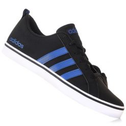 Buty męskie trampki sportowe Adidas VS PACE. Czarne trampki i tenisówki męskie Adidas, bez wzorów, bez zapięcia. W wyprzedaży za 179.00 zł.