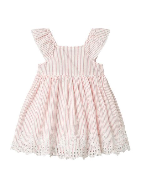 NAME IT Sukienka letnia 13227302 Różowy Regular Fit. Czerwone sukienki dziewczęce Name it, na lato, bez wzorów, z bawełny, bez ramiączek. Za 169.99 zł.